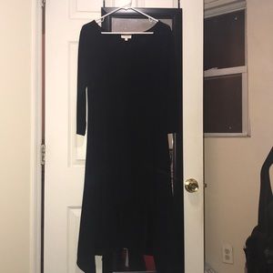 Black high low dress